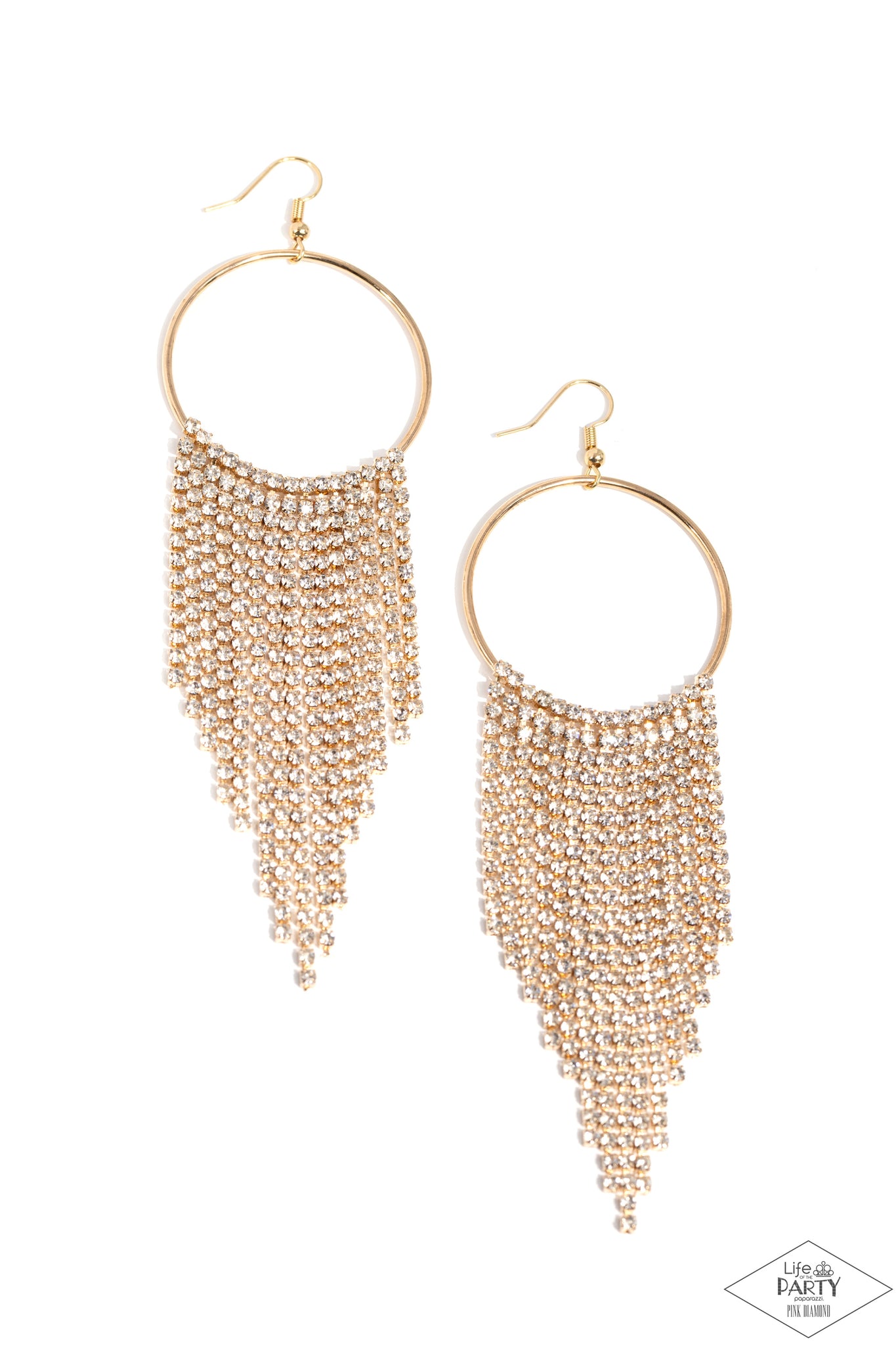 Paparazzi-Streamlined Shimmer - Gold Earring