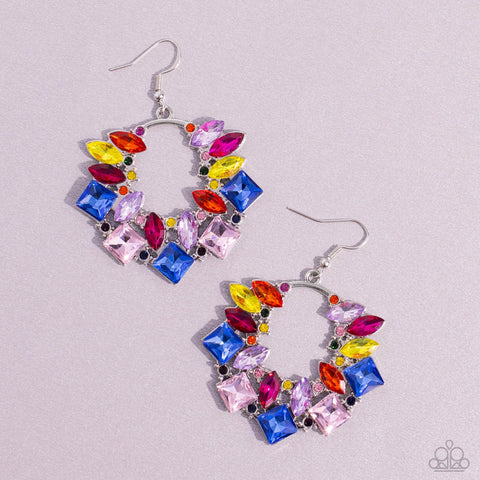 Paparazzi-Wreathed in Watercolors - Multi Earring