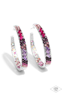 Paparazzi-Glitzy By Association - Multi Hoop Earring