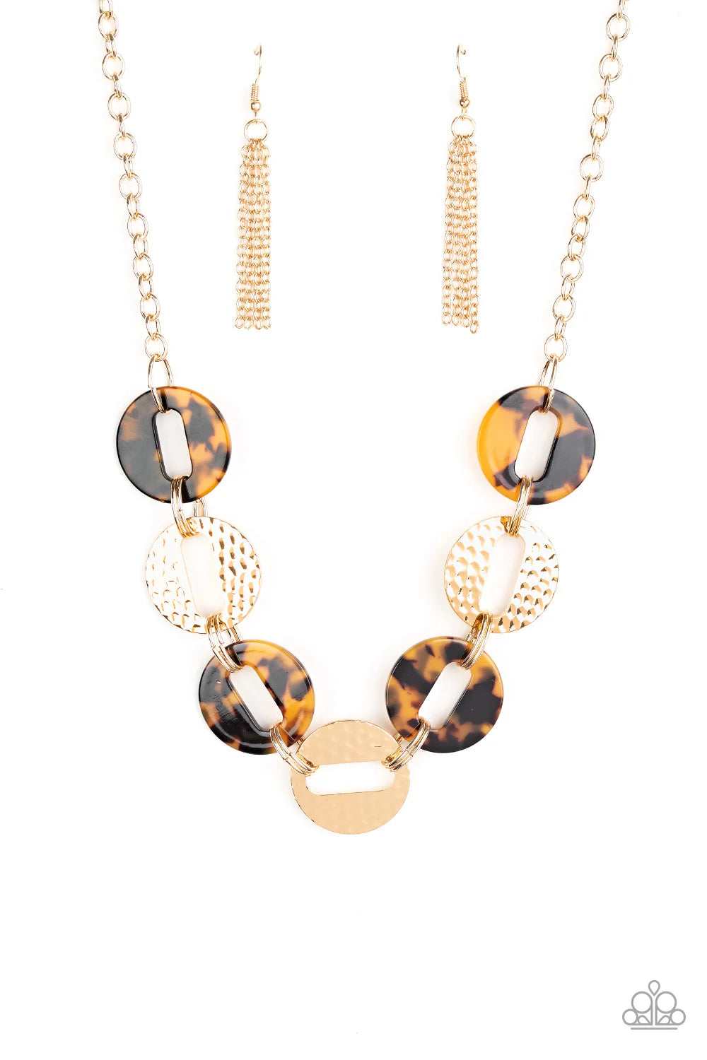 Paparazzi-Retro Retrograde - Brown Necklace