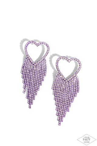 Paparazzi Sumptuous Sweethearts - Purple Earring