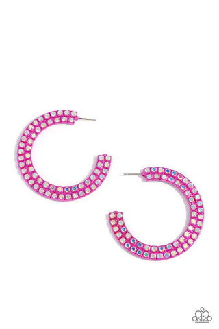 Paparazzi-Flawless Fashion - Pink Earring