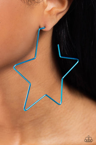 Paparazzi-Starstruck Secret - Blue Earring
