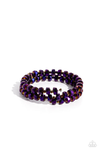 Paparazzi-Seriously Stellar - Purple Bracelet