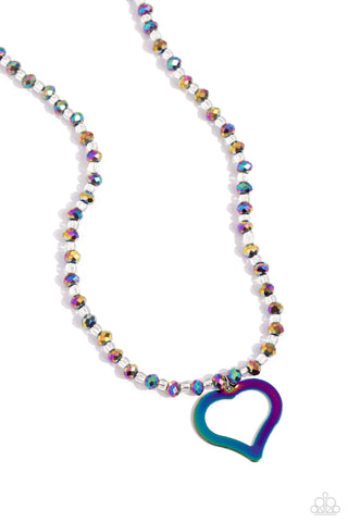 Paparazzi-Faceted Factor - Multi Necklace