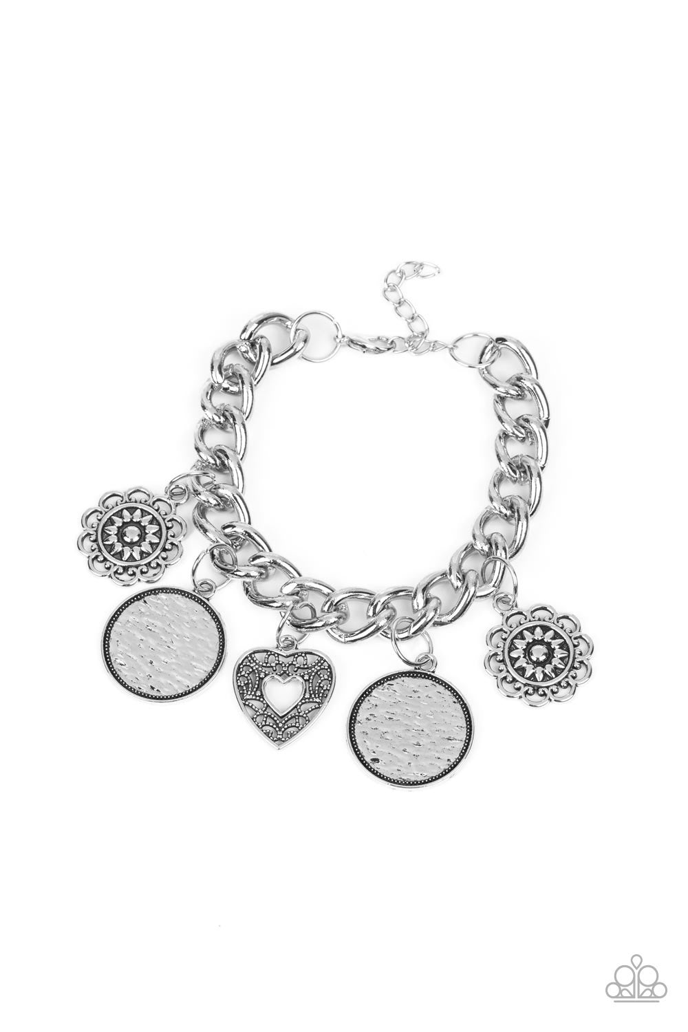 $5 Paparazzi Jewelry Silver Charm Bracelet