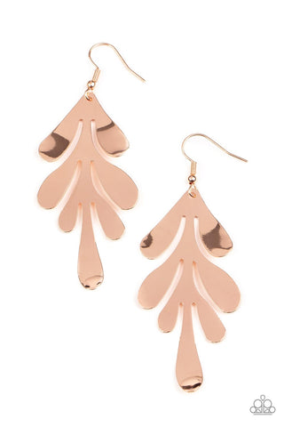 A FROND Farewell - Rose Gold Earring