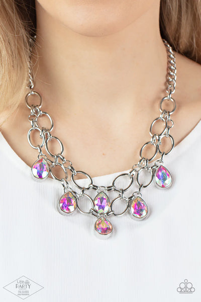 Show-Stopping Shimmer - Multi Necklace- Life of the Party Pink Diamond Exclusive Necklace