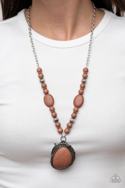 Southwest Paradise - Brown Necklace