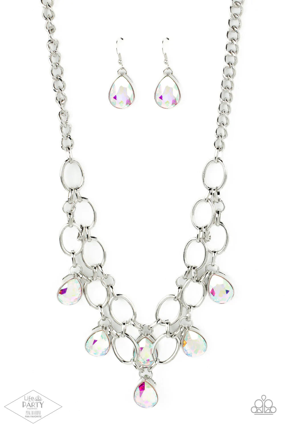 Show-Stopping Shimmer - Multi Necklace- Life of the Party Pink Diamond Exclusive Necklace